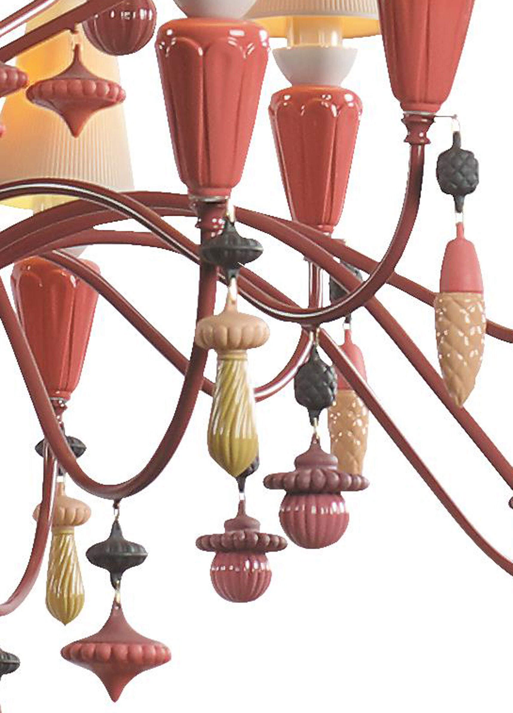 Ivy and Seed 32 Lights Chandelier. Large Model. Red Coral (CE/UK) 7 Ivy and Seed 32 Lights Chandelier. Large Model. Red Coral (CE/UK) 7
