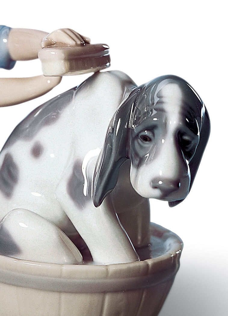 Bashful Bather Dog Figurine 5 Bashful Bather Dog Figurine 5