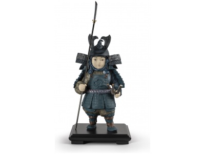 Warrior Boy Figurine. Blue
