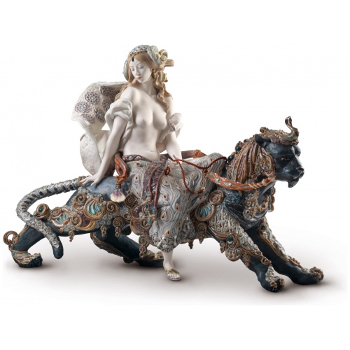 Bacchante on A Panther Woman Sculpture. Limited Edition 7