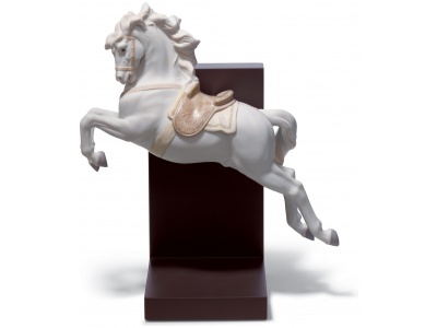 Horse on Pirouette Figurine
