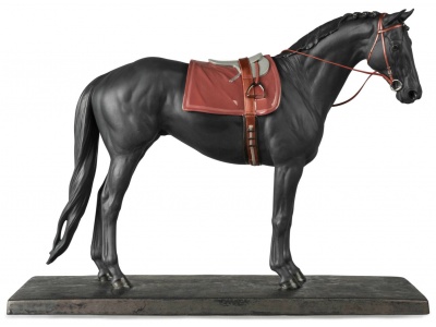 English Purebred Horse Sculpture