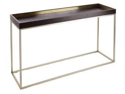Alyn Console Table in Chocolate Finish