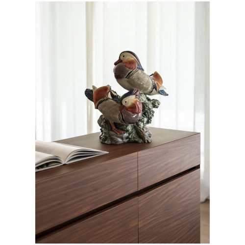 Mandarin Ducks Sculpture. Limited Edition 6