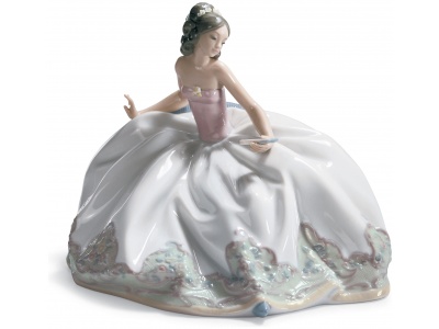 At The Ball Woman Figurine