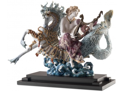Arion on A Seahorse Sculpture. Limited Edition