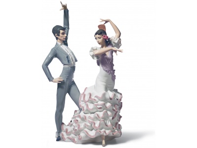 A Passionate Dance Flamenco Couple Figurine