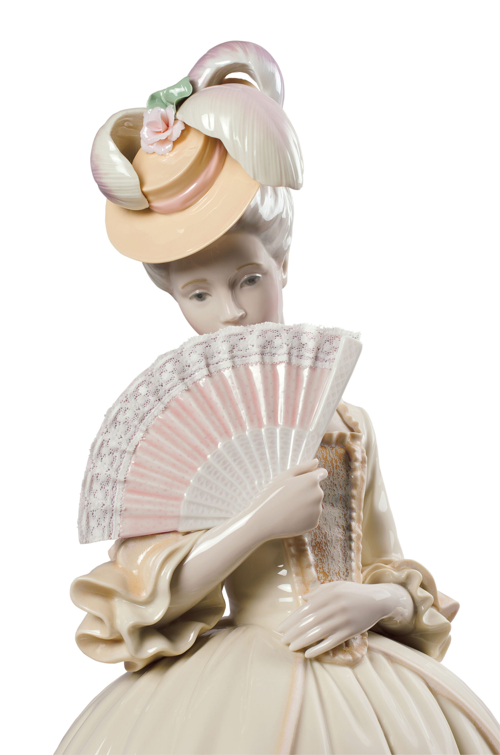 Porcelain Kisses Woman Figurine. Beige 6 Porcelain Kisses Woman Figurine. Beige 6