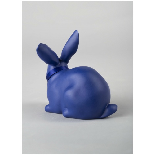 Attentive Bunny. Blue-Gold 7