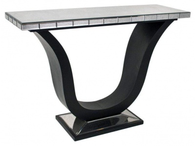 Berlin Mirror and Black Console Table