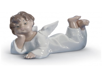 Angel Laying Down Figurine