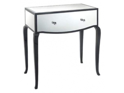Carn Black & Mirrored Glass Dressing Table