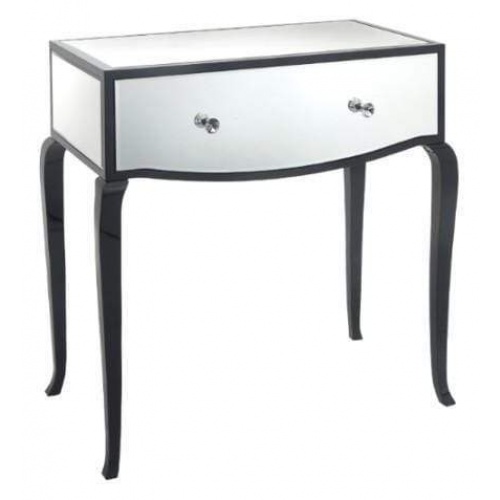 Carn Black & Mirrored Glass Dressing Table 3