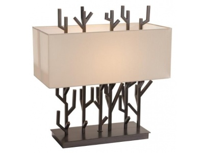 Carrock table lamp in dark brass finish