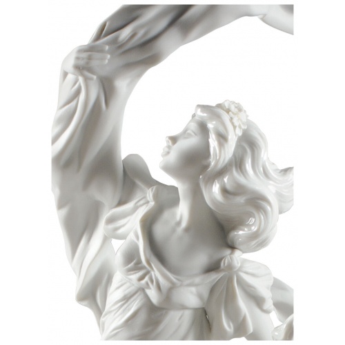 Allegory of Liberty Woman Figurine. White 6