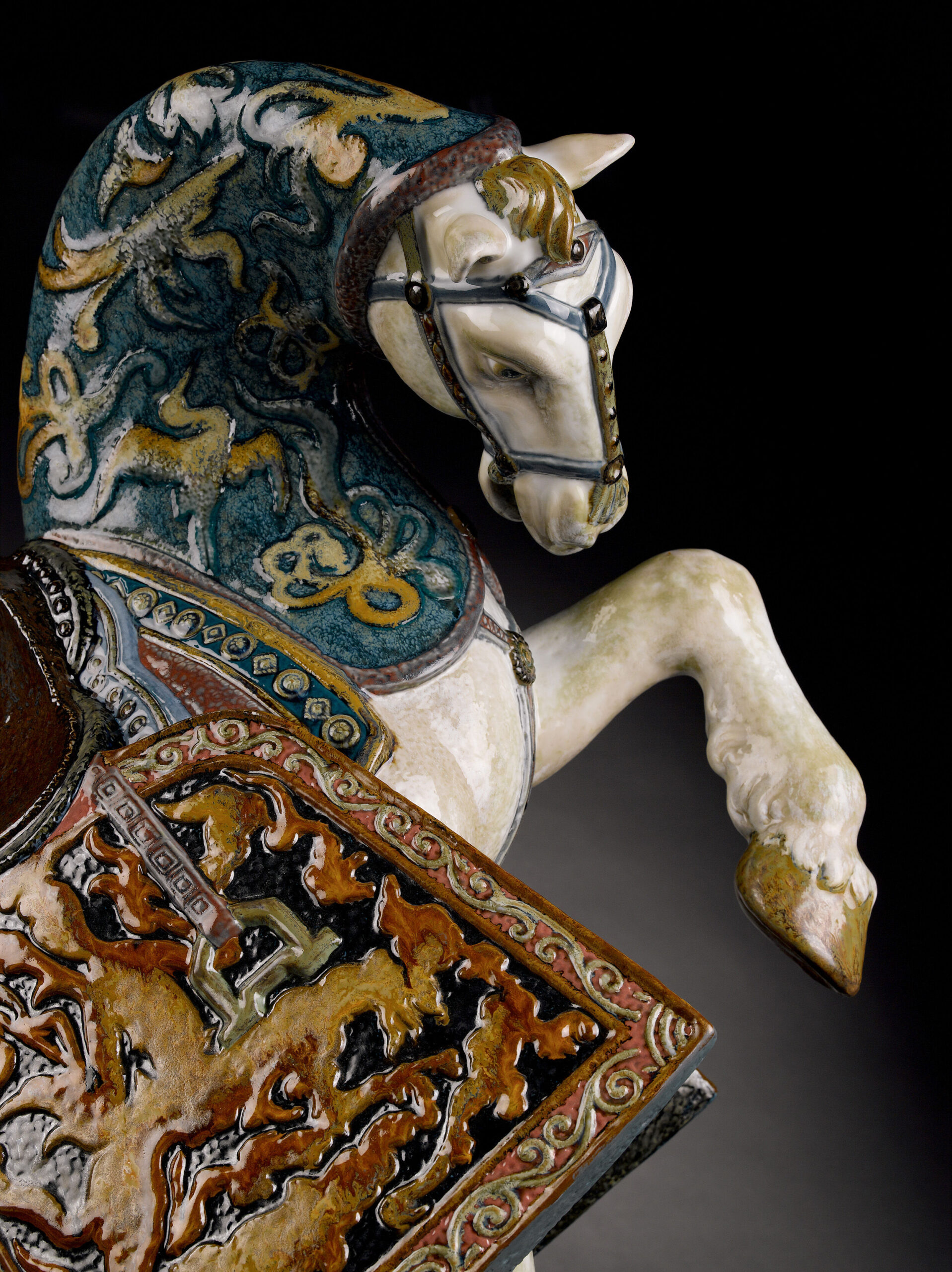 Oriental Horse Sculpture. Glazed. Limited Edition 10 Oriental Horse Sculpture. Glazed. Limited Edition 10