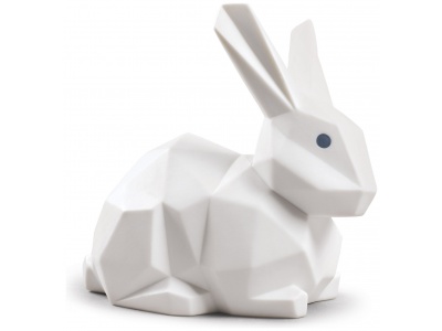Rabbit Figurine. Matte White