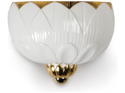 Ivy & Seed Wall Sconce. White and Gold. (CE/UK) 3