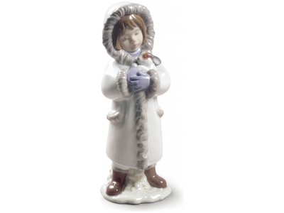 Winter Friends Girl Figurine