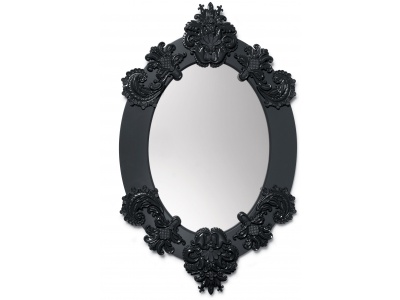 Oval Wall Mirror. Black. Limited Edition