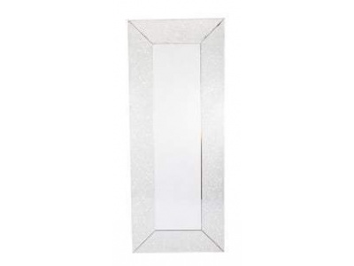 Delph Antique White Glass Long Mirror