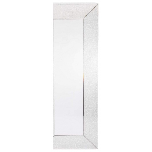 Delph Antique White Glass Long Mirror 5