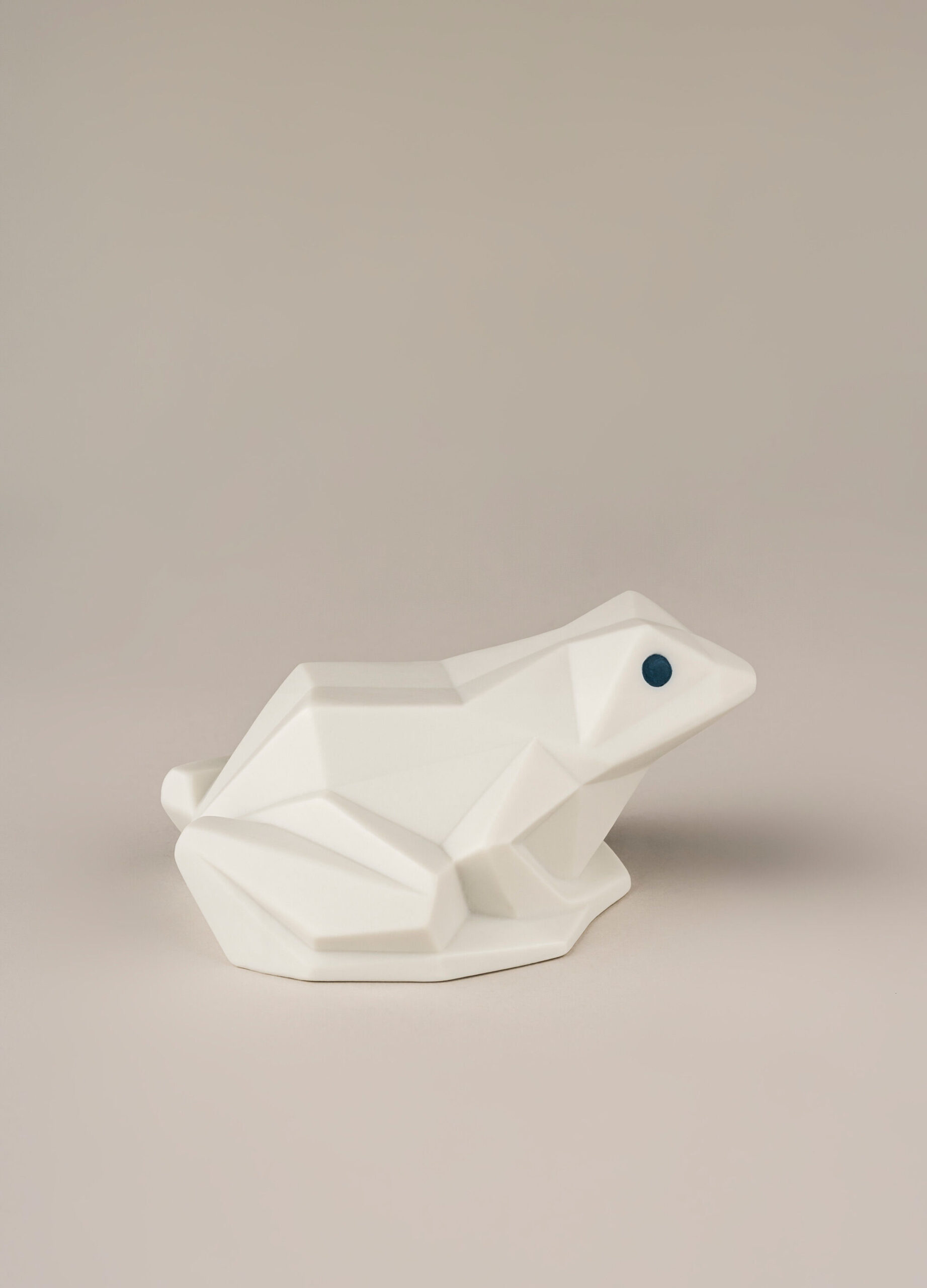 Frog Figurine. Matte White 9 Frog Figurine. Matte White 9