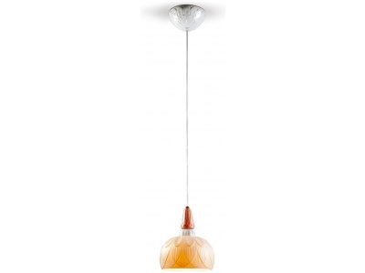 Ivy and Seed Single Ceiling Lamp. Red Coral (CE/UK)