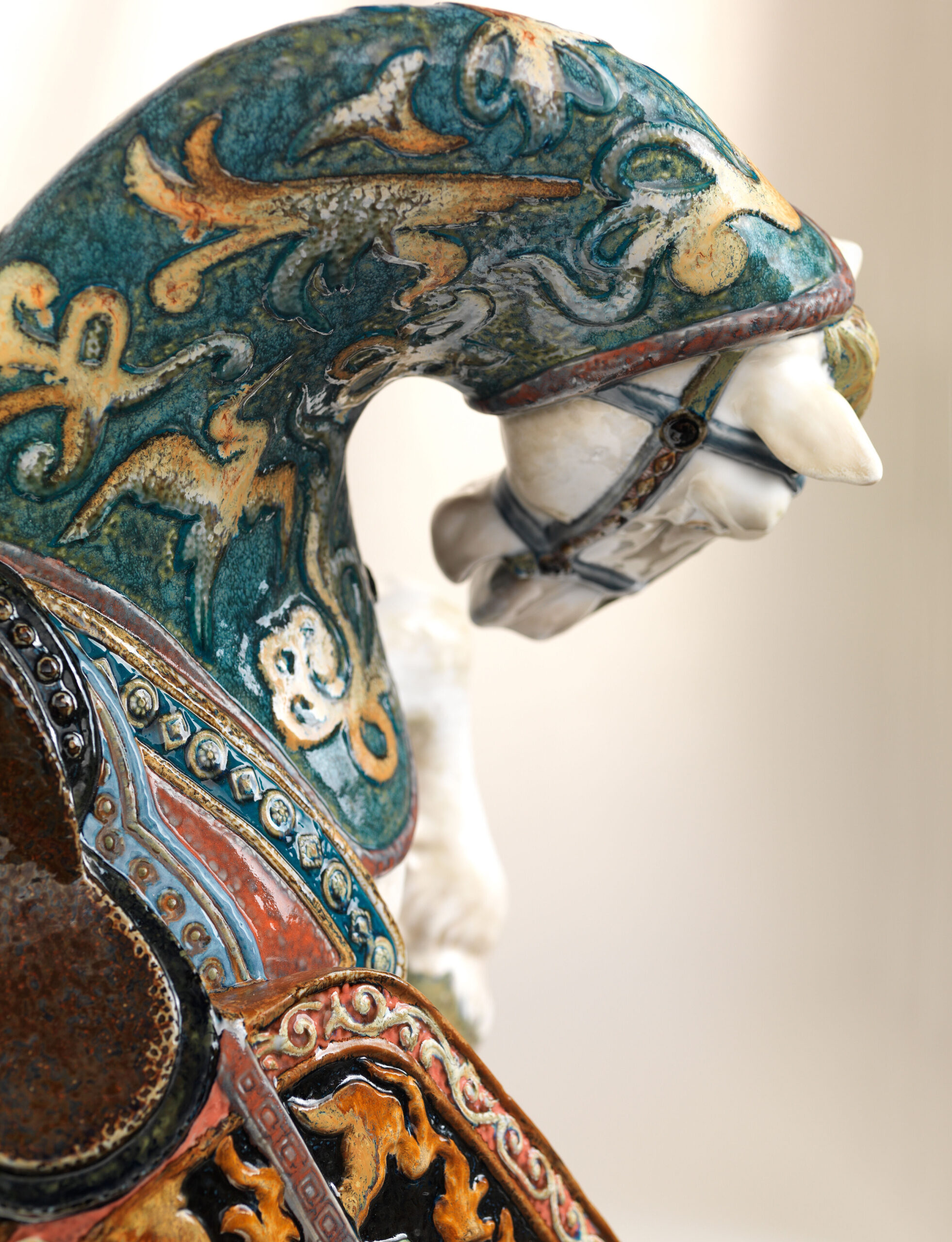 Oriental Horse Sculpture. Glazed. Limited Edition 9 Oriental Horse Sculpture. Glazed. Limited Edition 9