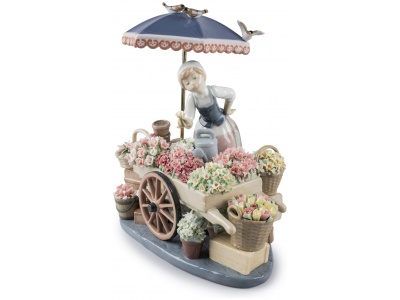 Flowers of The Season Woman Sculpture