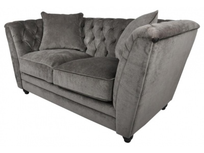 Ely 2 Seater Sofa in Mouse Chenille