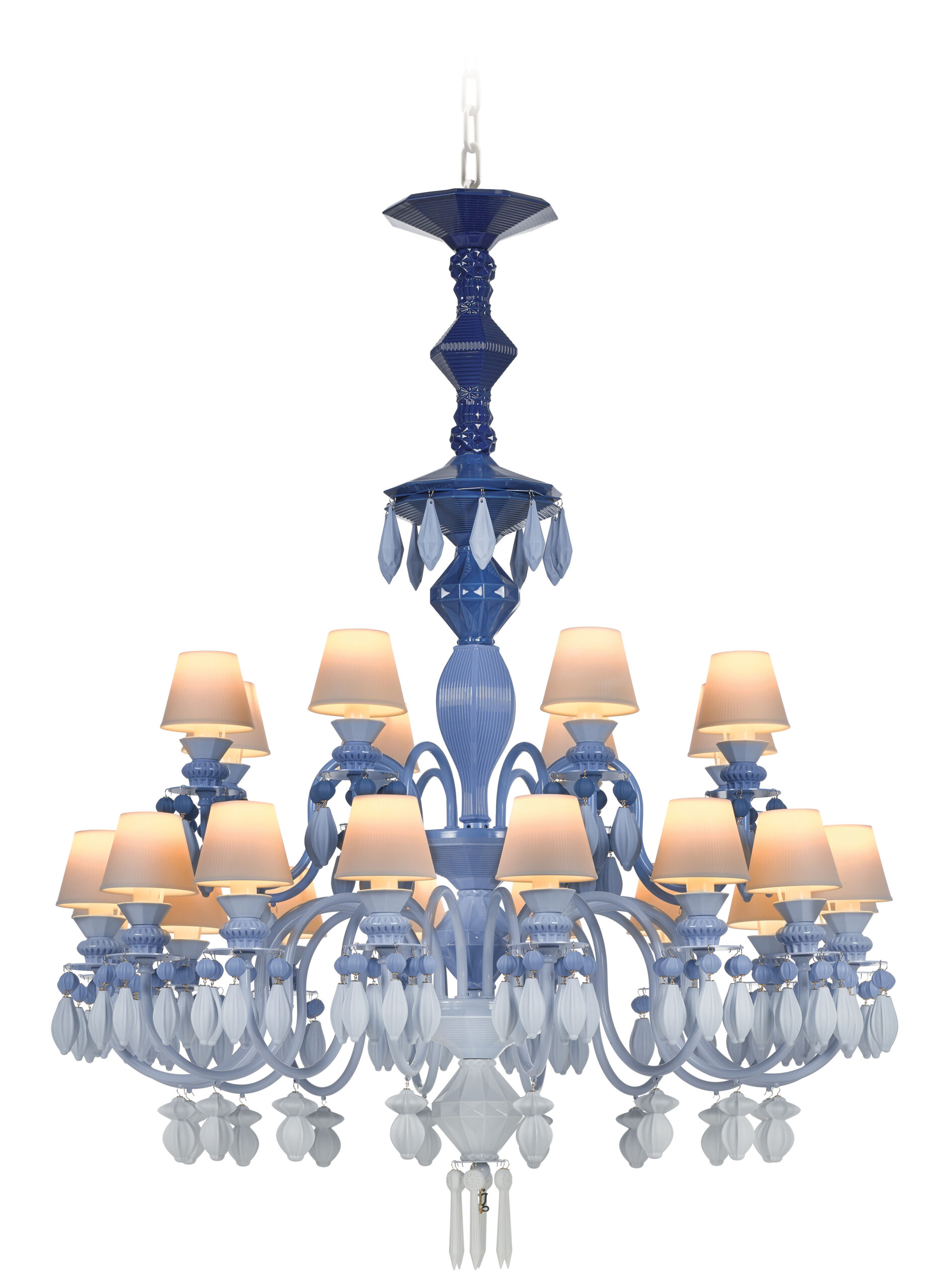 Belle de Nuit 24 Lights Chandelier. Blue (CE/UK) 3 Belle de Nuit 24 Lights Chandelier. Blue (CE/UK) 3