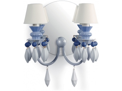 Belle de Nuit 2 Lights Wall Sconce. Blue (CE/UK)