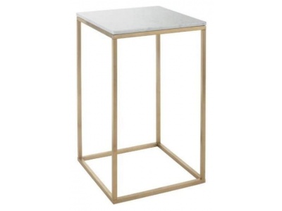 Faceby Brushed Gold Side Table