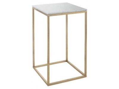 Faceby Brushed Gold Side Table