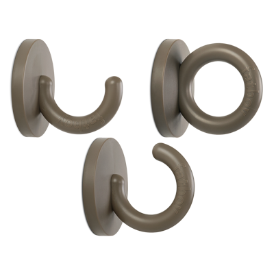 Mag-van-alles Wall hook Taupe 3 Mag-van-alles Wall hook Taupe 3
