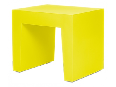Concrete Seat Stool Dijon Yellow