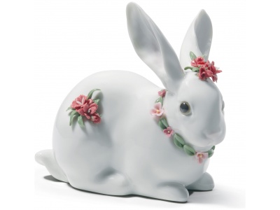 Attentive Bunny Figurine