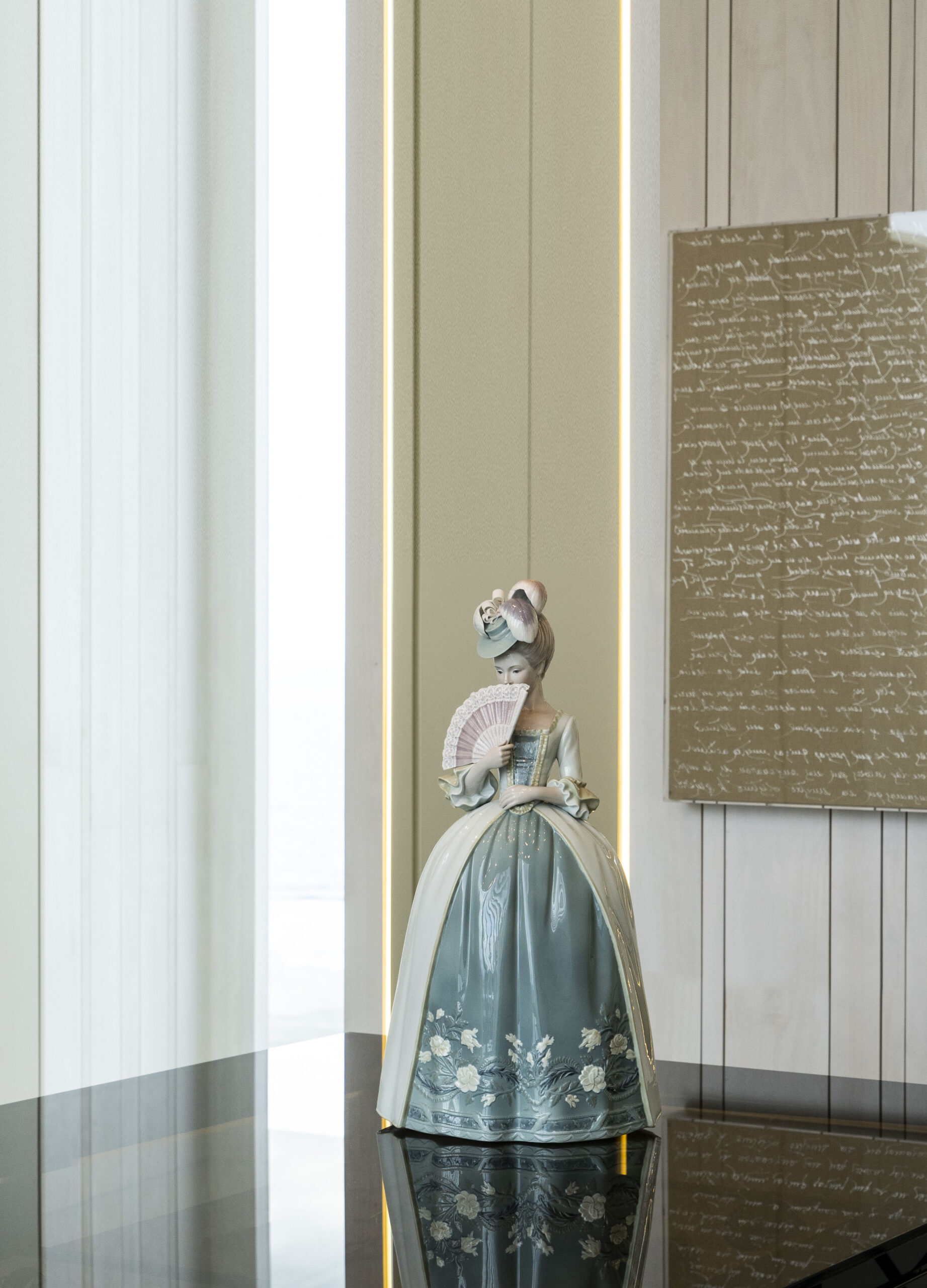 Porcelain Kisses Woman Figurine. Blue 8 Porcelain Kisses Woman Figurine. Blue 8