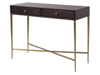 Finley Console Table in Chocolate Finish