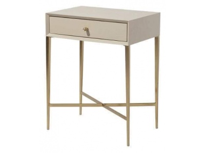 Finley Side Table in Ceramic Grey Finish
