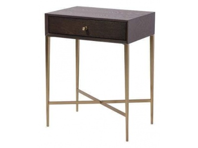 Finley Side Table in Chocolate Finish