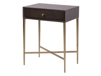 Finley Side Table in Chocolate Finish