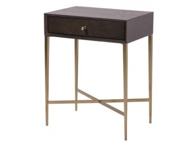 Finley Side Table in Chocolate Finish