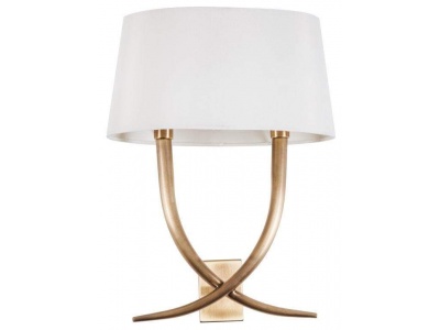 Iva, Antique Brushed Brass Wall Lamp