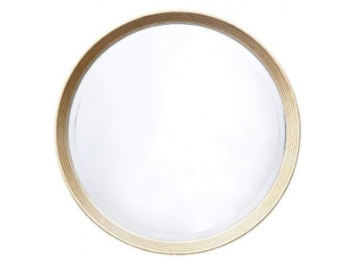 Lana Antique Brass Round Mirror