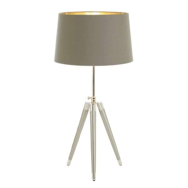 Lorca Tripod Nickel Table Lamp (Base Only) 3 Lorca Tripod Nickel Table Lamp (Base Only) 3