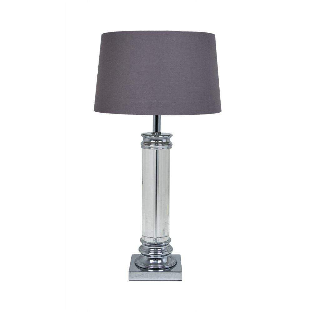 Nickel and Crystal Table Lamp – Base Only 3 Nickel and Crystal Table Lamp – Base Only 3