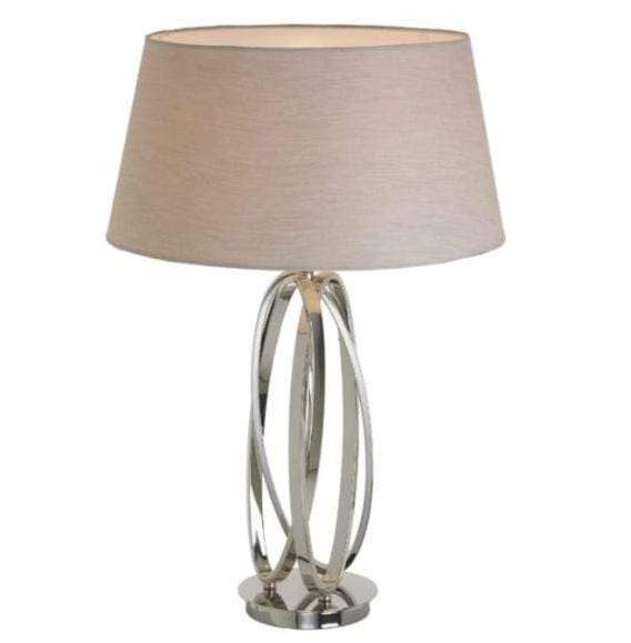 Nickel Twist Sculptural Table Lamp 3 Nickel Twist Sculptural Table Lamp 3