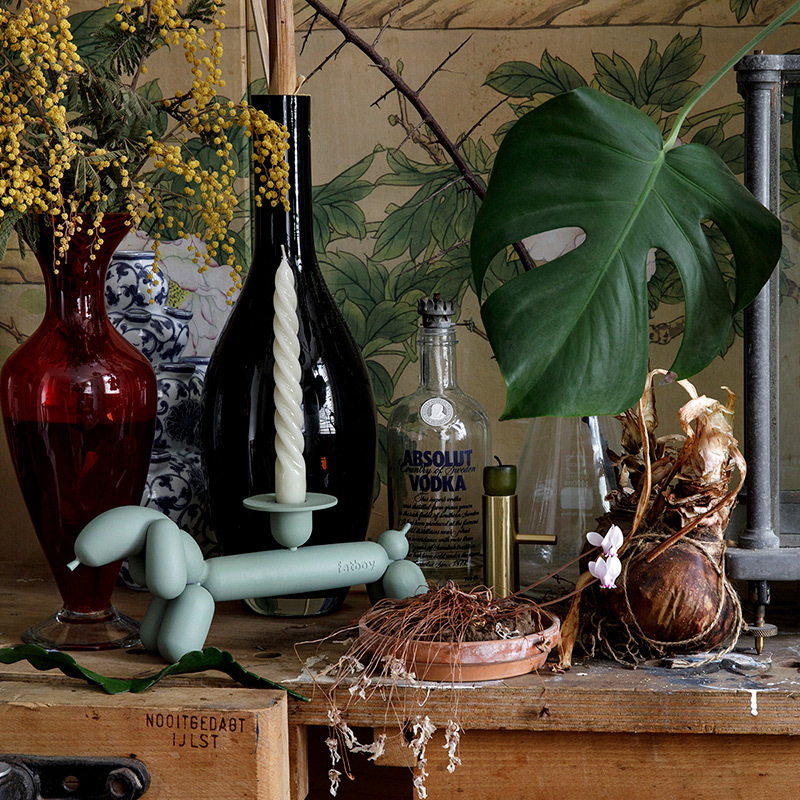 Candolls Candlestick Envy green 7